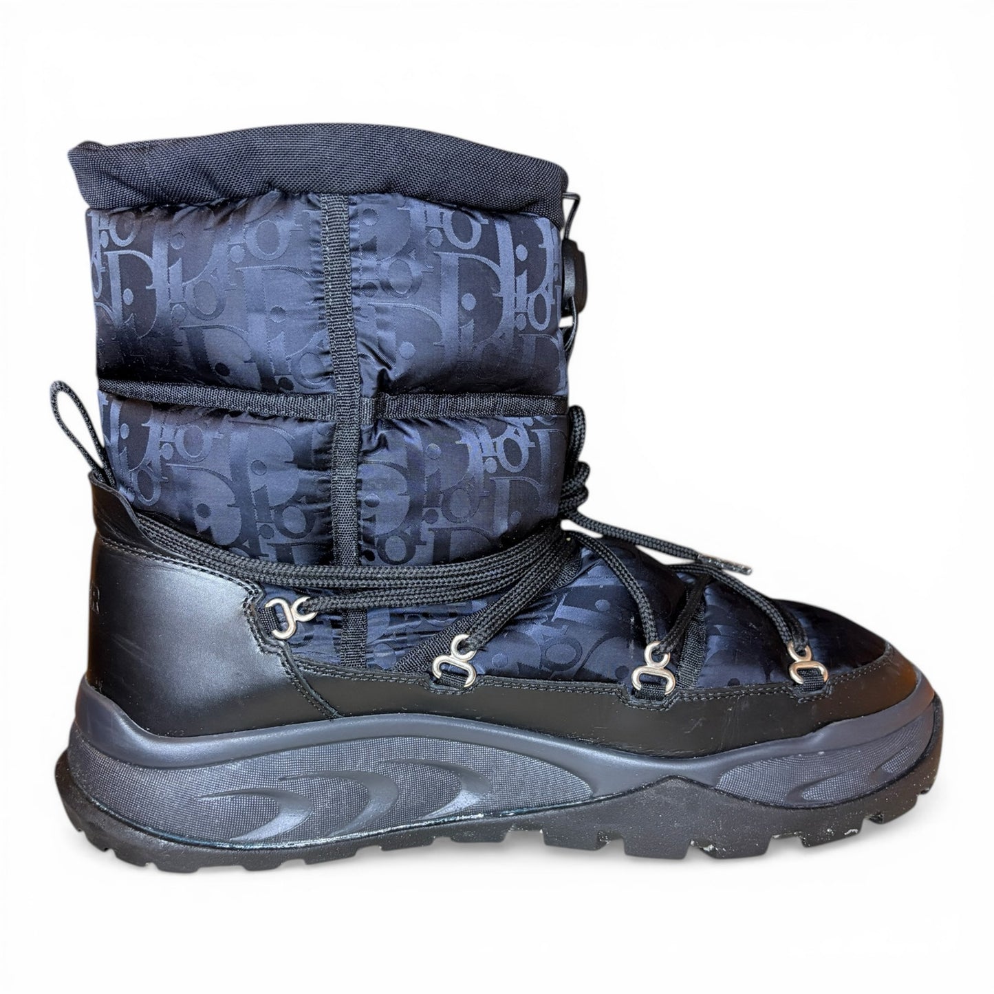 Dior Snow Ankle Boot Black Oblique Nylon | Size 42(9US)