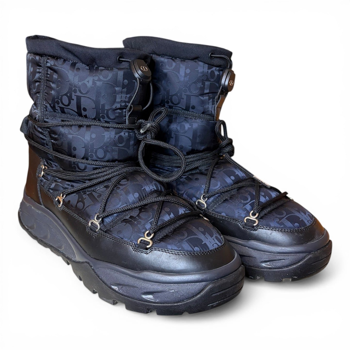 Dior Snow Ankle Boot Black Oblique Nylon | Size 42(9US)