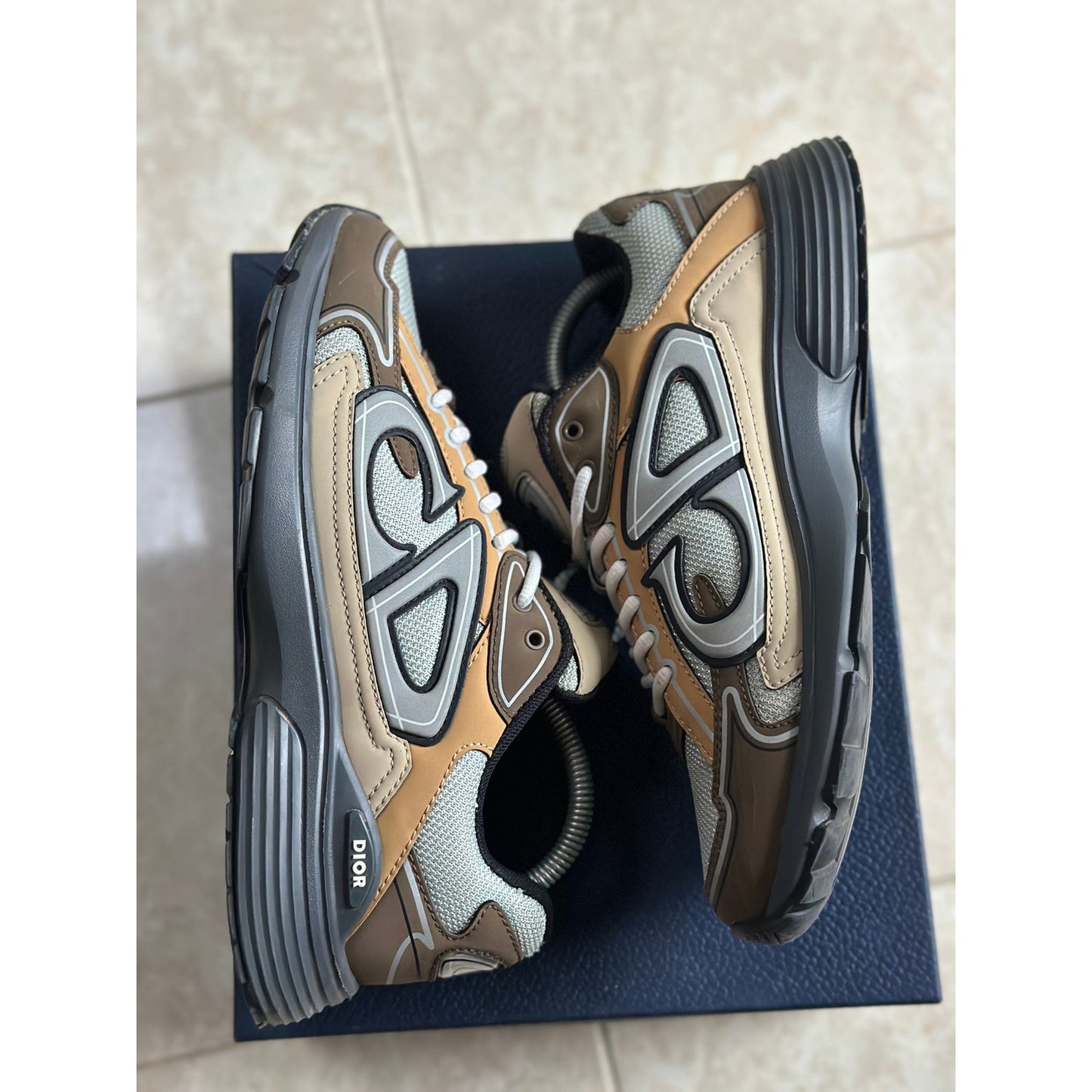 Size 8 - Dior B30 “Brown Beige Orange” Sneakers