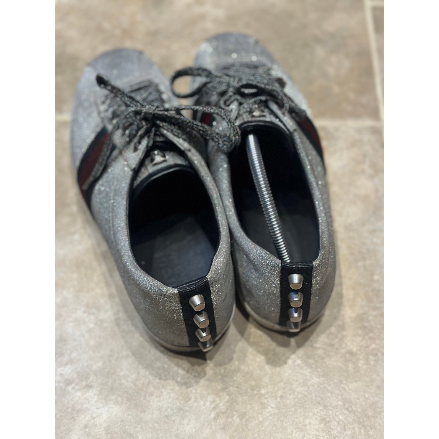Gucci Glitter Ace Silver Mens Sneaker US11 EU44 GUCCI/UK10.5