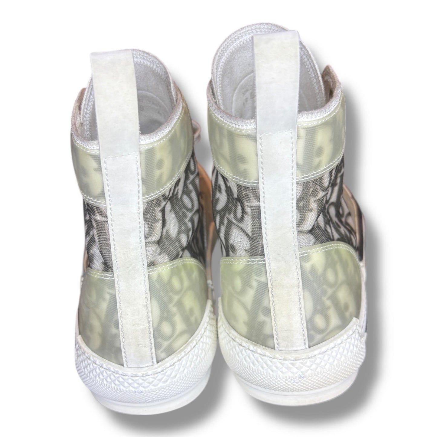Size 10 - Dior B23 White Black Monogram HighTop Sneakers