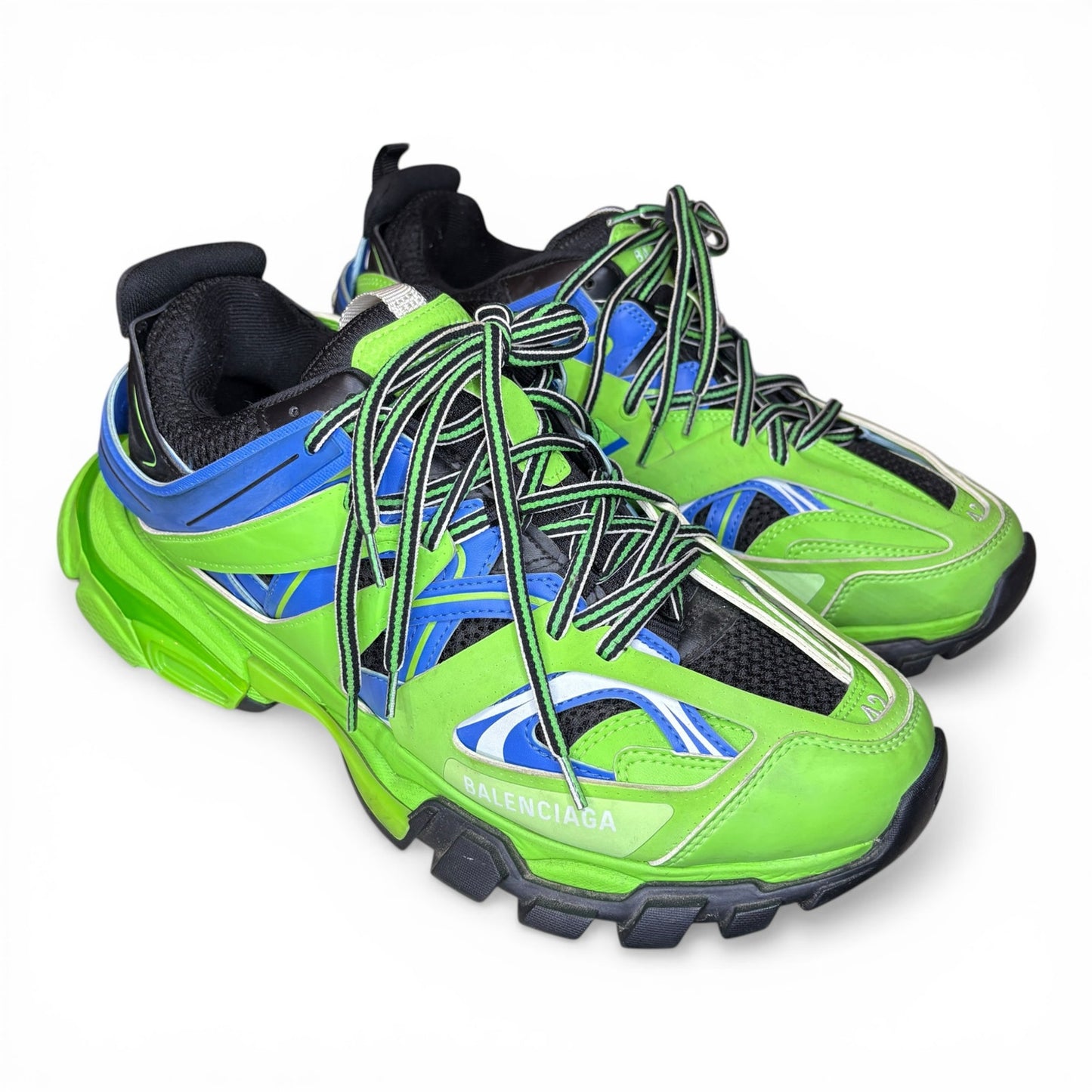 Size 9 - Balenciaga Track Green Blue Sneakers