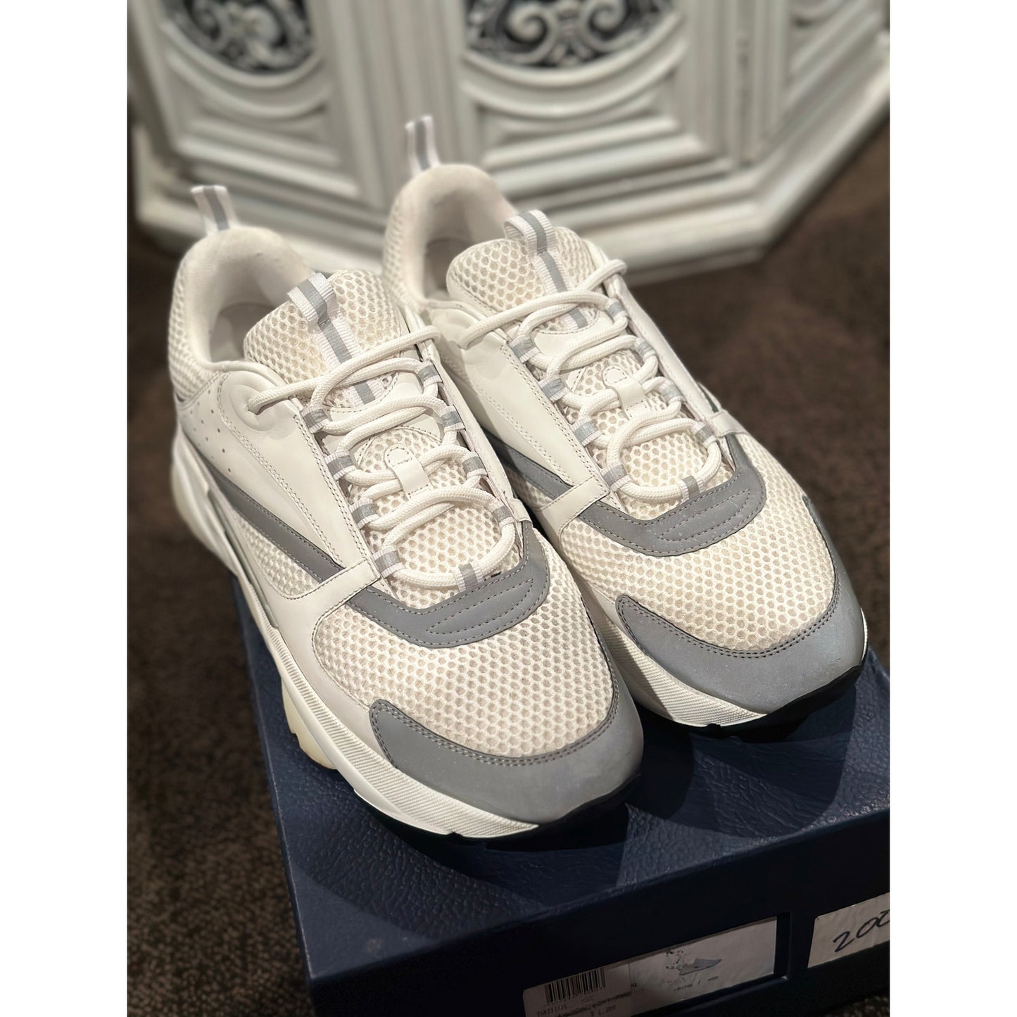 Size 14 - Dior B22 White Sneakers