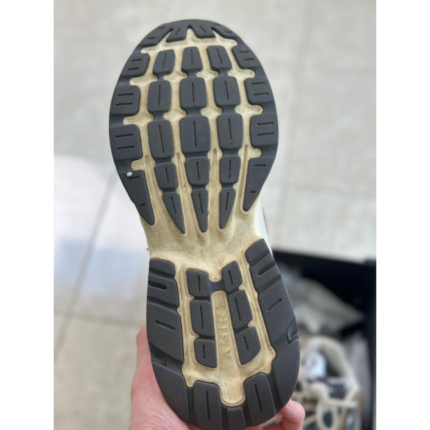 Size 10 - Amiri Bone Runner Brown/Black/Cream