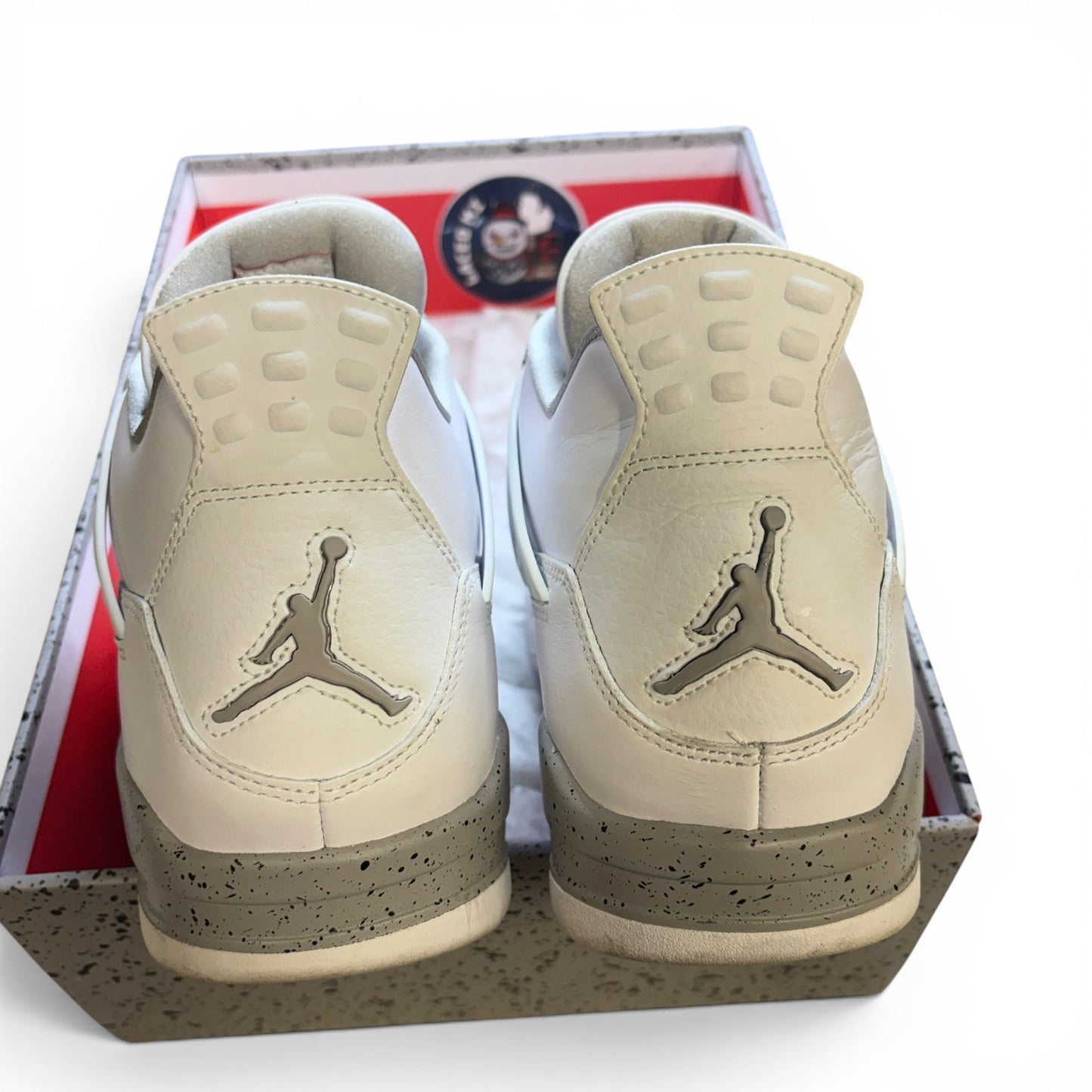 Size 13 - Jordan 4 Retro "White Oreo" Sneakers