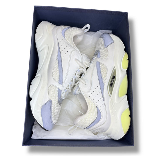 Dior B22 Reflective Low Top White Sneakers | Size 44 (11US)