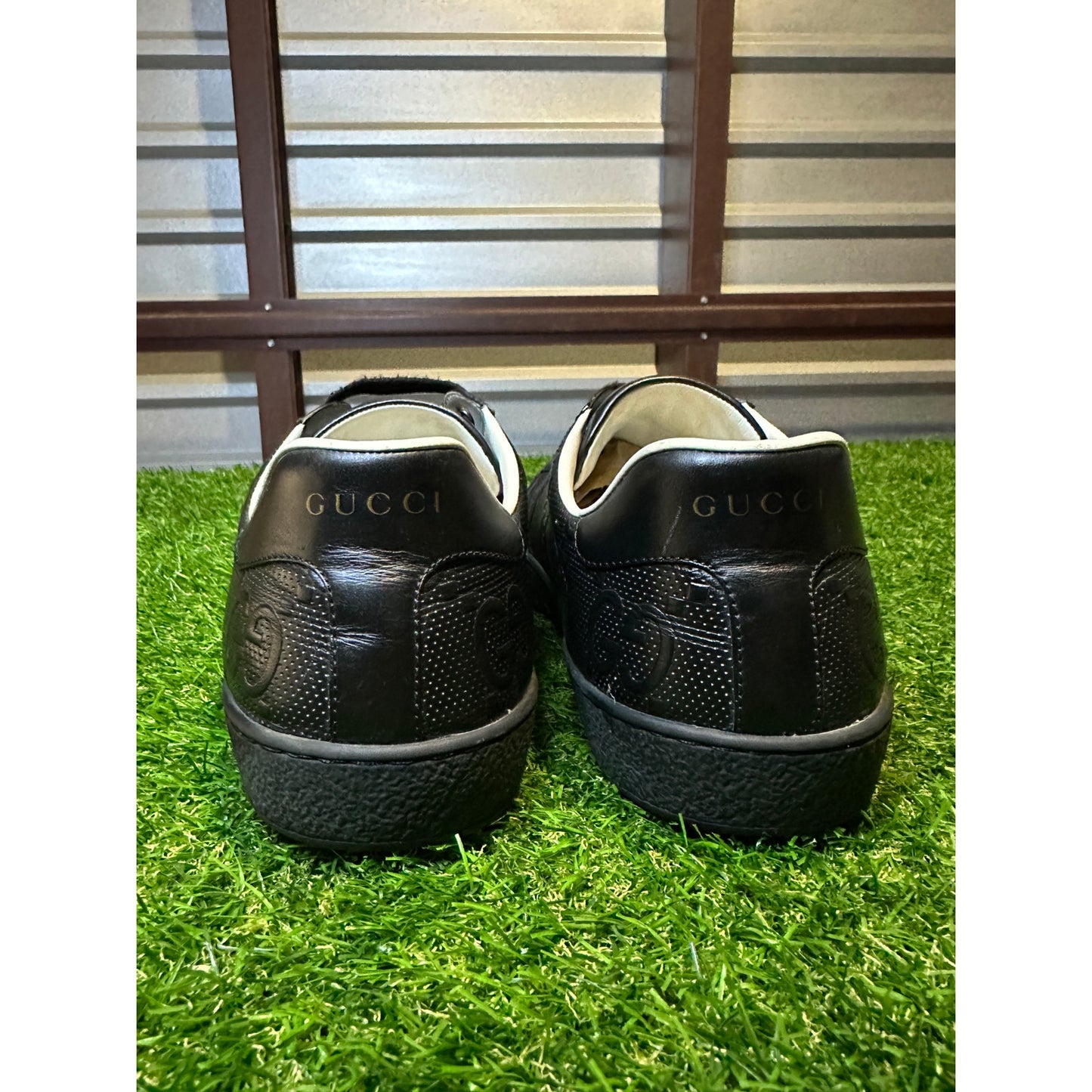Gucci Ace Black Monogram GG | Size 10US