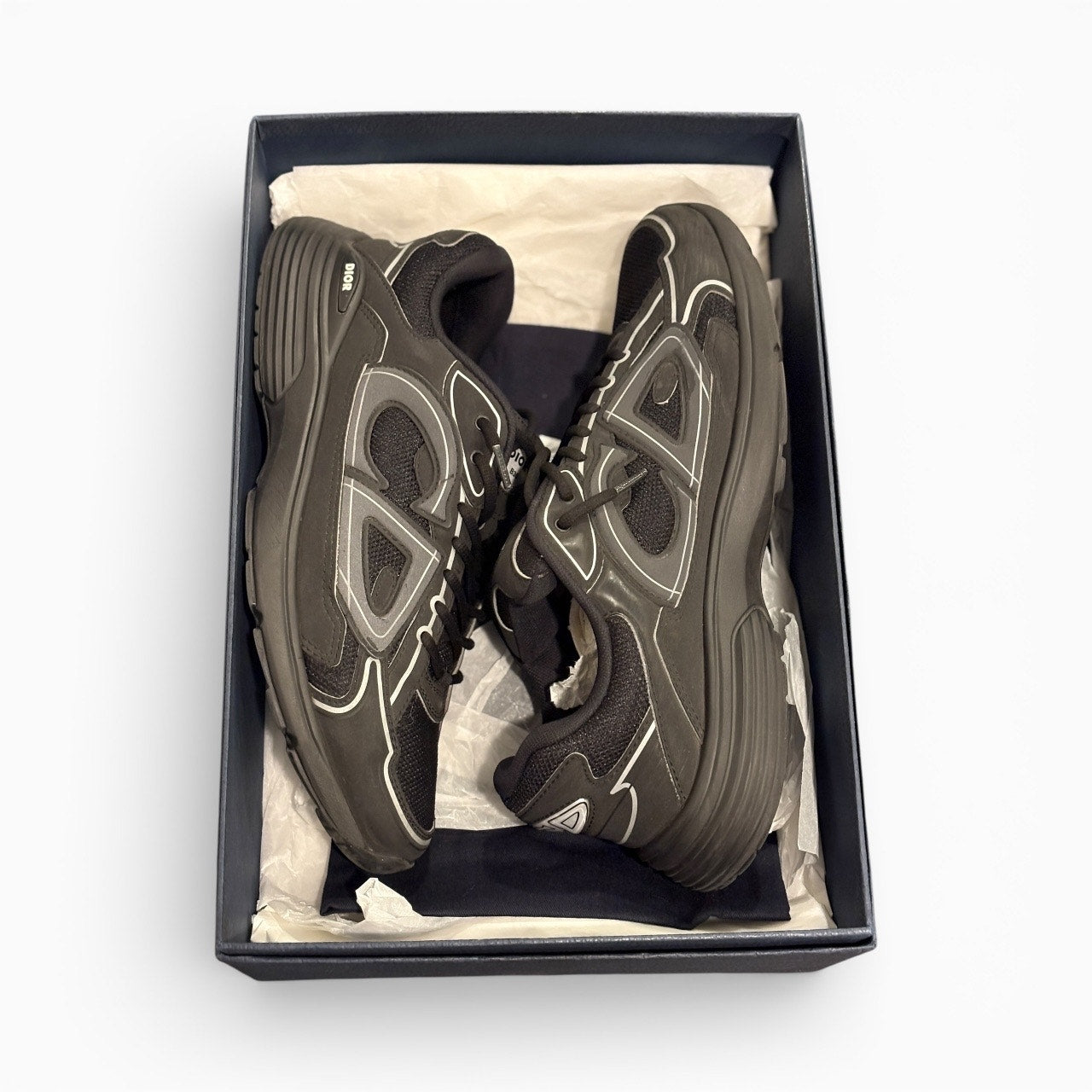 Size 12 - Dior B30 Technical Mesh Black Sneakers