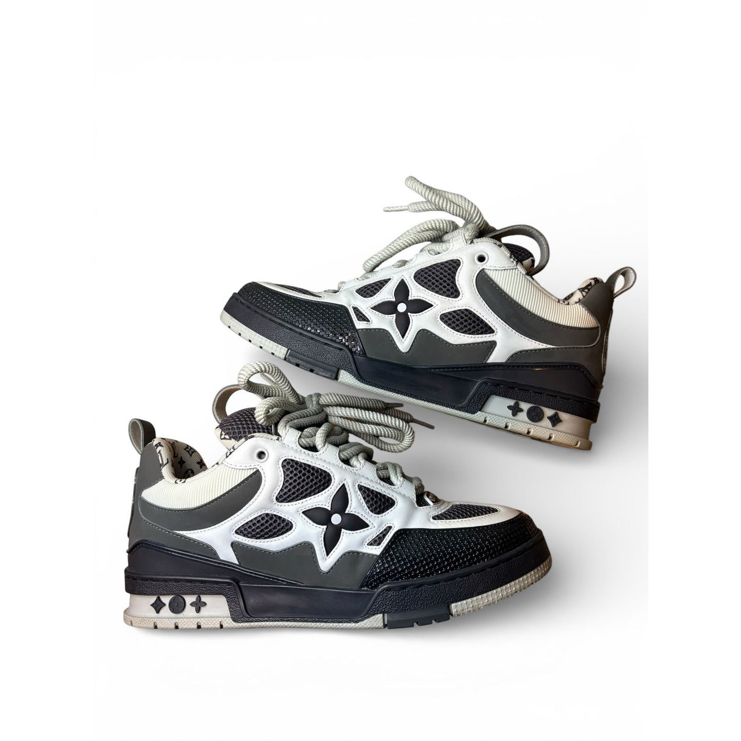 Louis Vuitton LV Skate Sneakers Grey White | Size 8.5LV