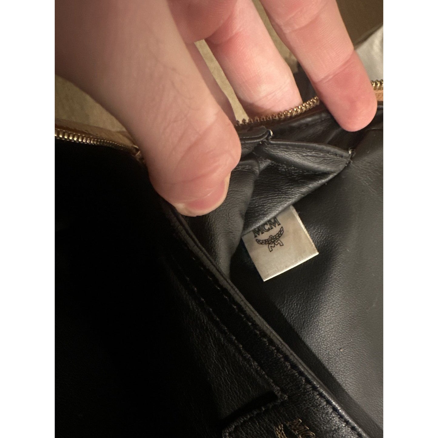MCM monogram bag backpack - regular sized