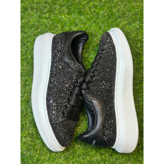 Alexander McQueen Wmns Sneaker 'Black White Glitter' | SZ 8W
