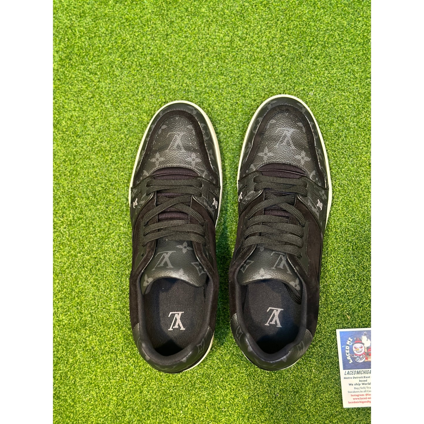 Louis Vuitton LV Trainer "Graphite" Black Monogram Sneaker