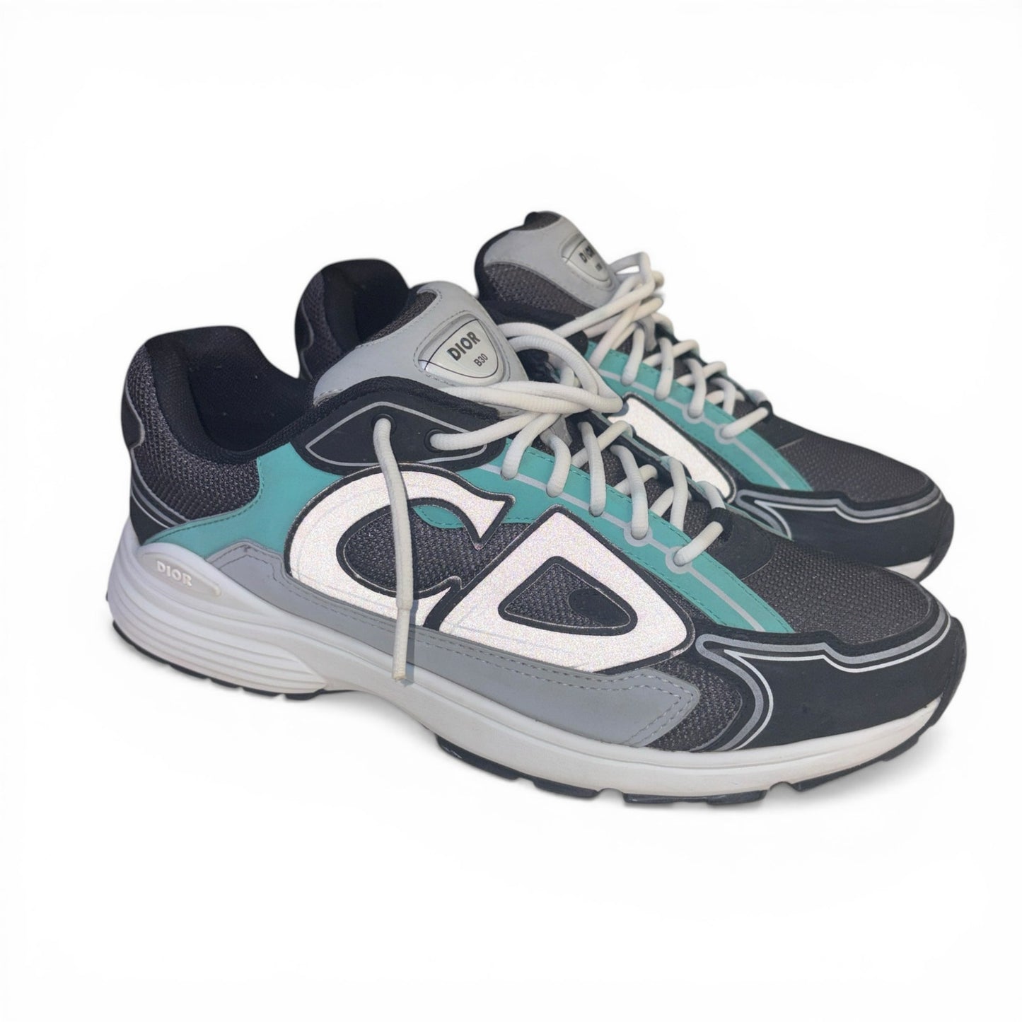 Dior B30 Turquoise & Black Sneakers | Size 43 (10US)