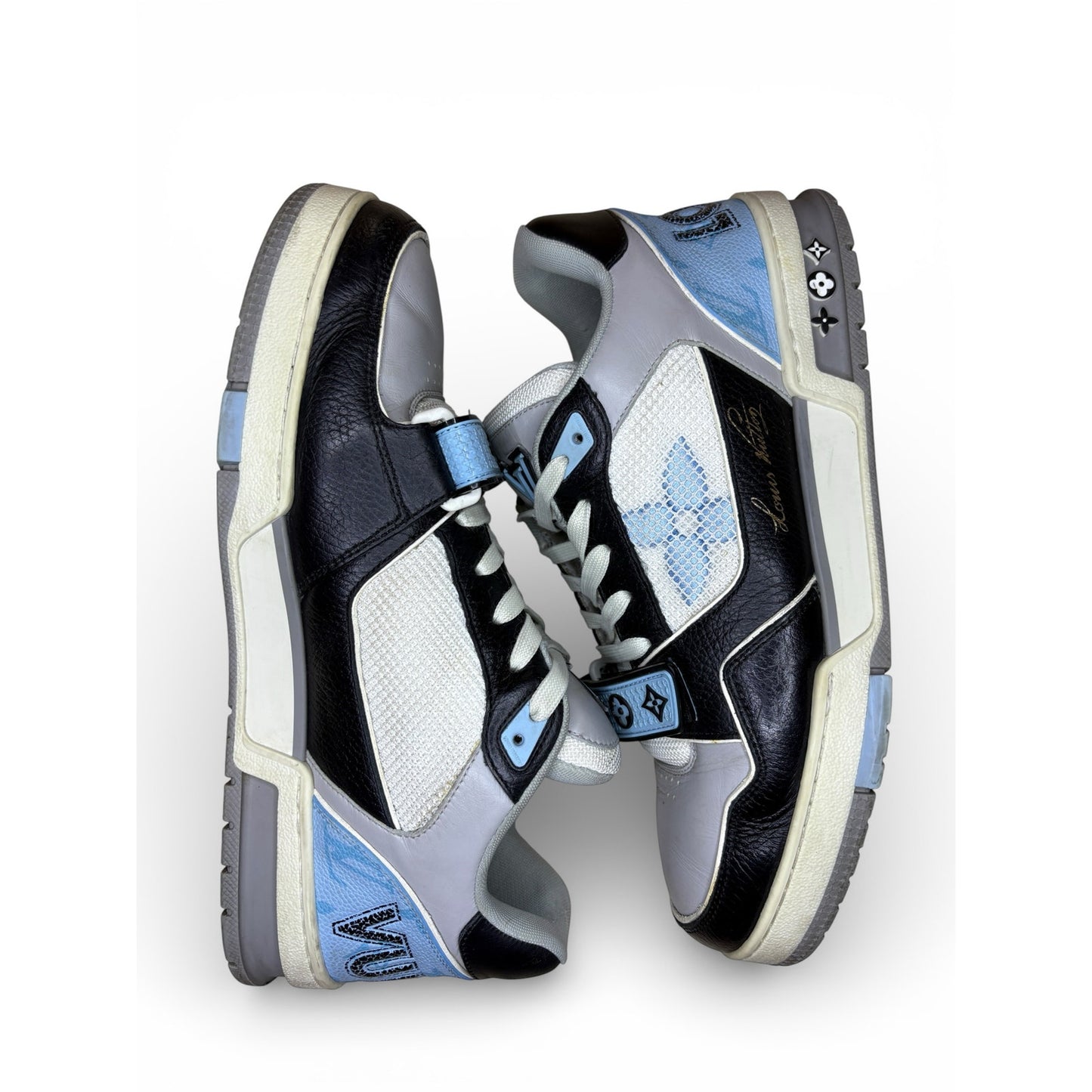 Louis Vuitton LV Strap Trainer Sneaker Blue/White 8.5LV 9.5US