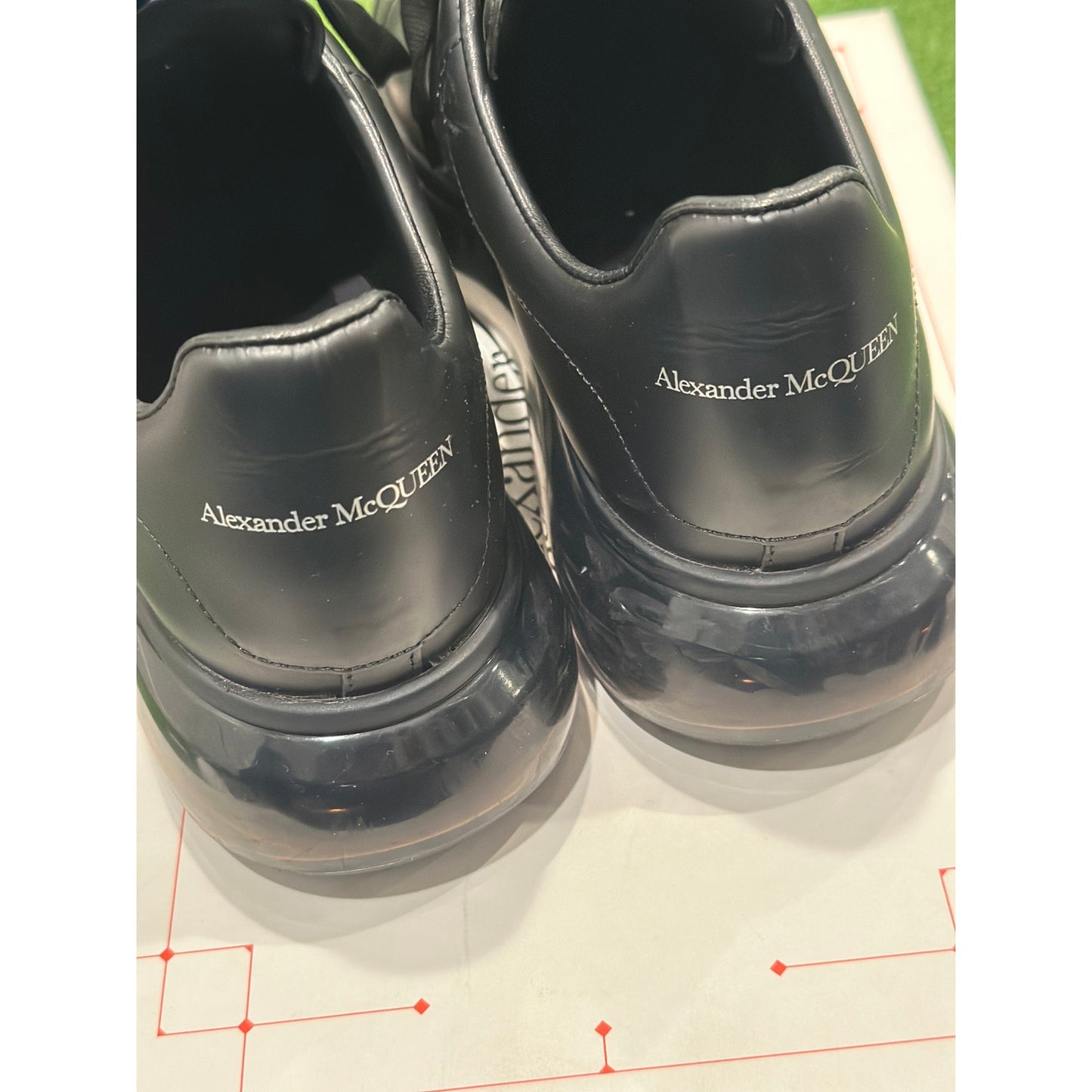 US11 - Alexander McQueen Oversized Triple Black Shiny Sole