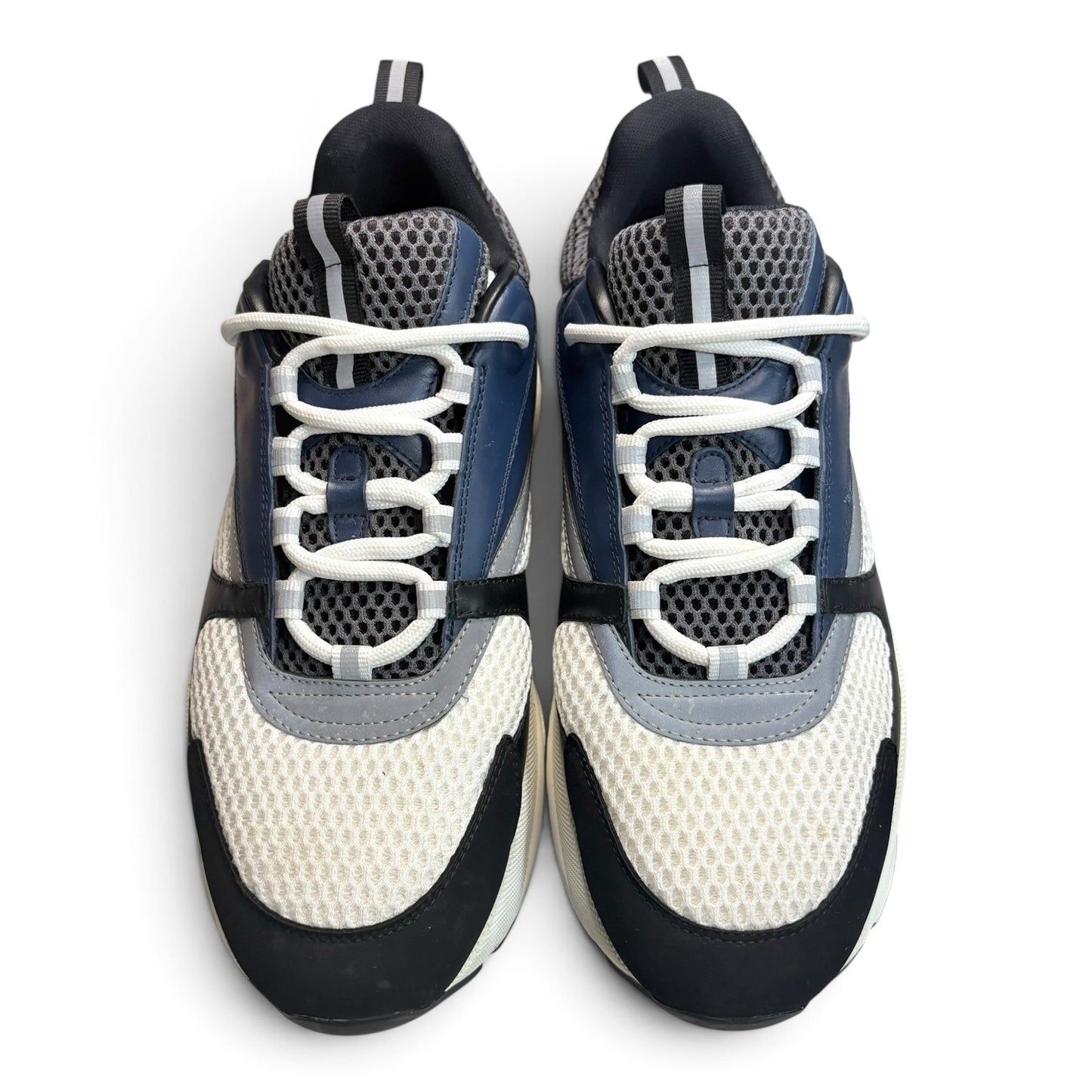 Dior B22 Reflective Navy Blue Black Sneakers | Size 44(11US)