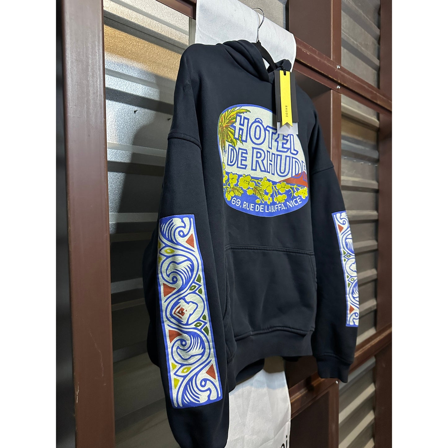 Rhude Hoodie "Hotel De Rhude" Medium Sweatshirt BNWT