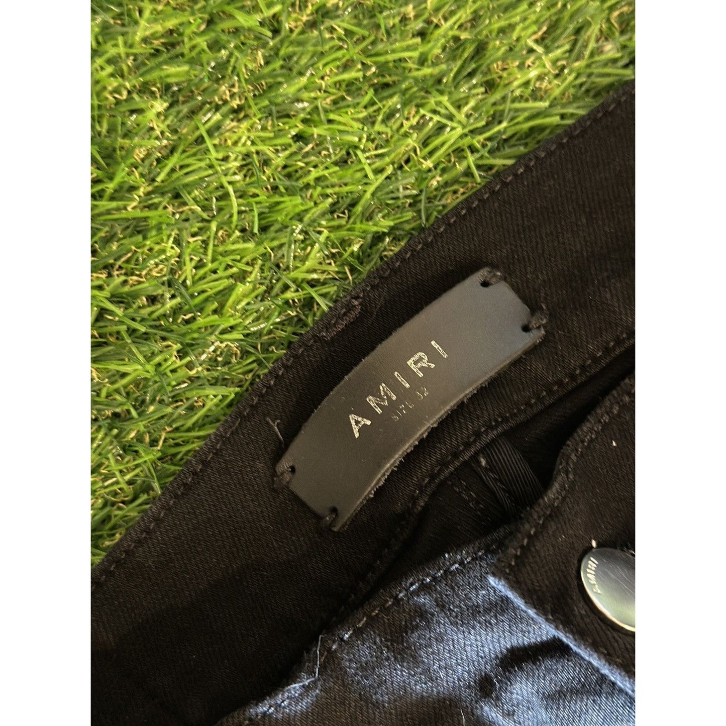 Amiri White Stripe Track Jeans