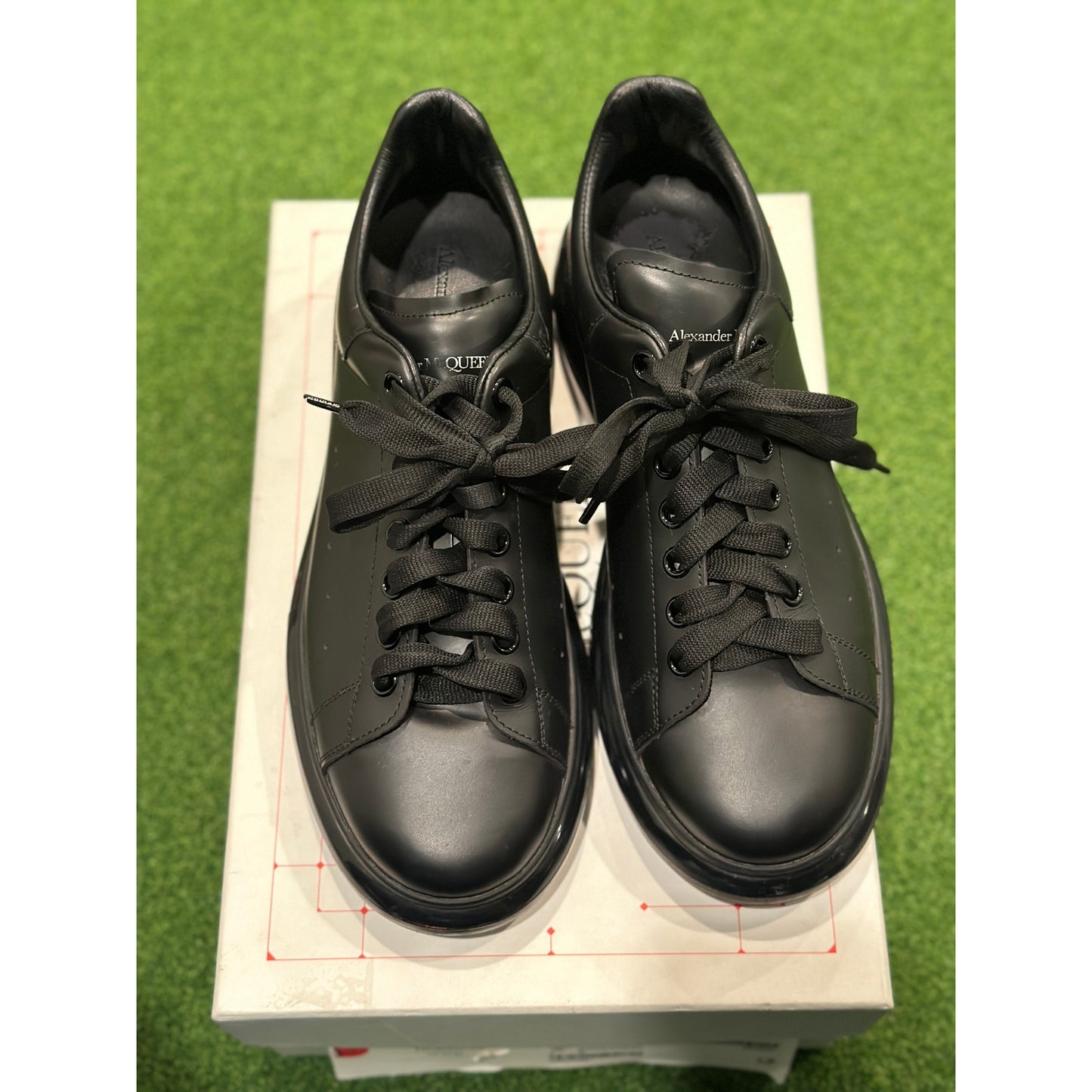 US11 - Alexander McQueen Oversized Triple Black Shiny Sole