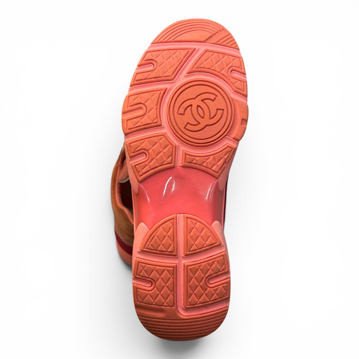 Chanel CC Logo Sneaker 'Coral' | Size 42(9US)