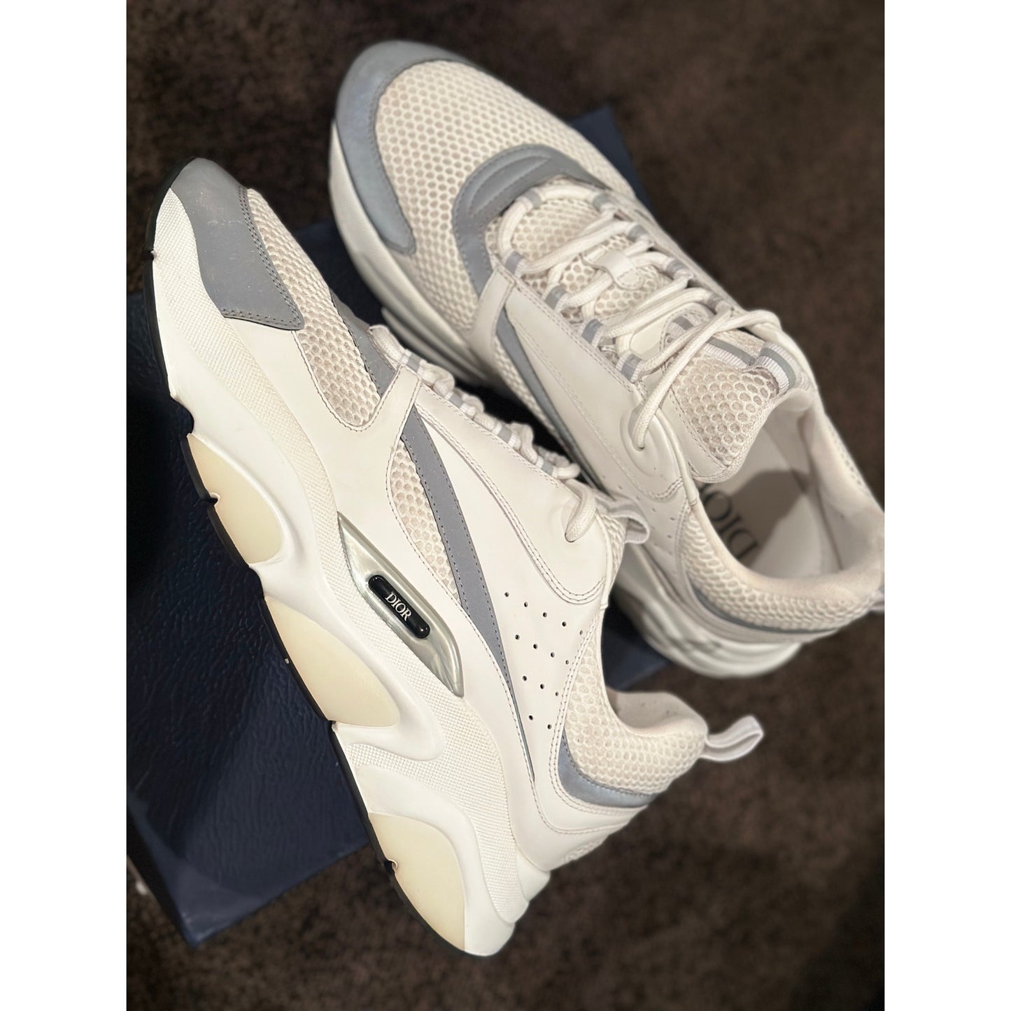 Size 14 - Dior B22 White Sneakers