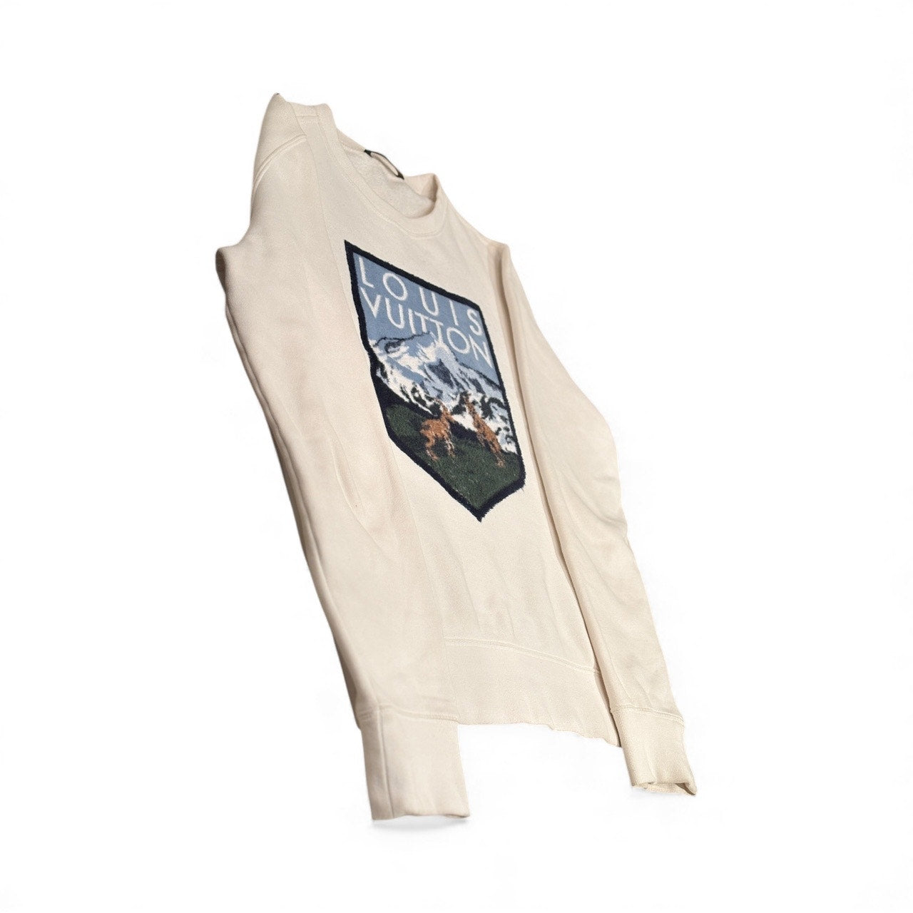 LOUIS VUITTON 19SS National Park Sweatshirt Cotton cream XL