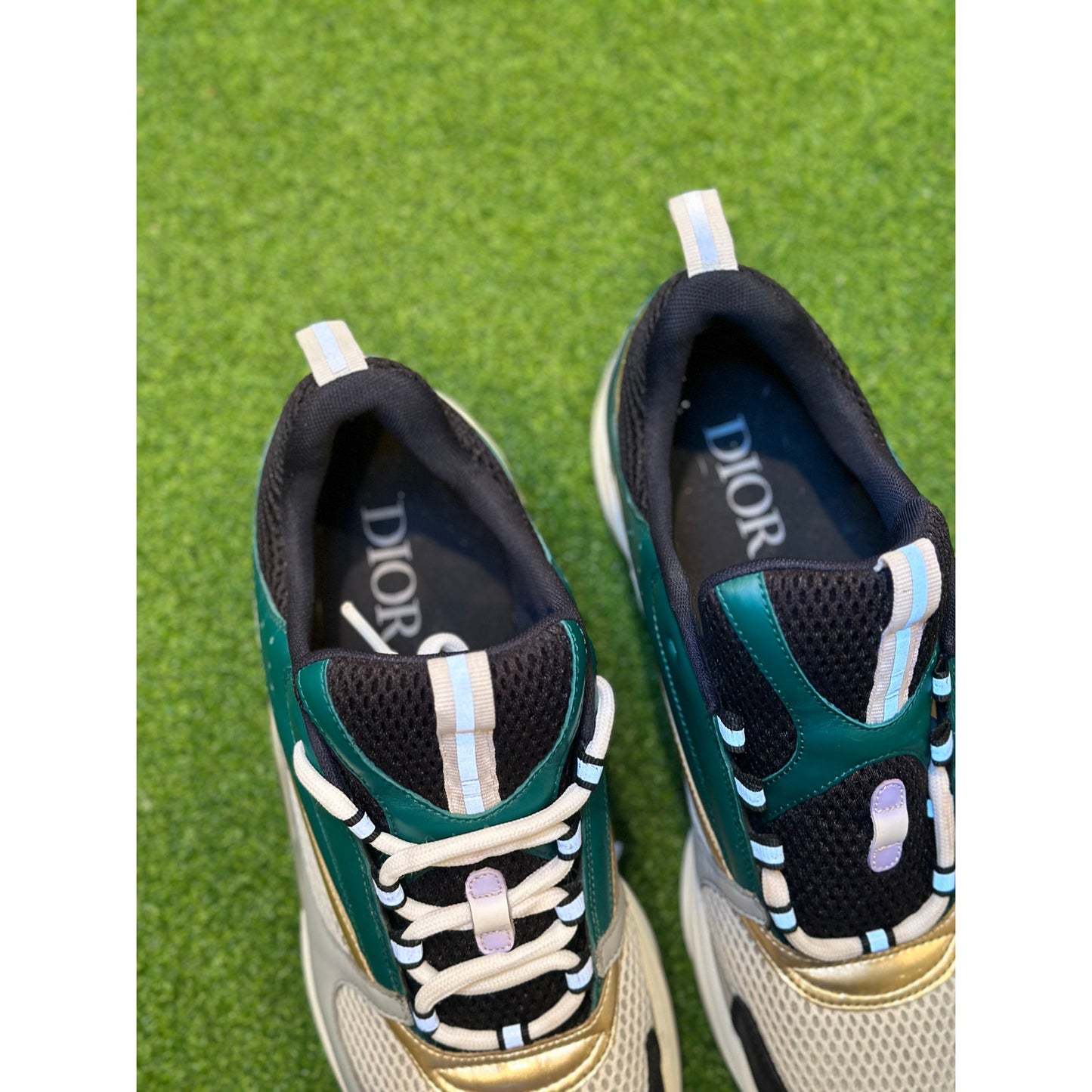 Size 12 - Dior B22 White Black Green Gold