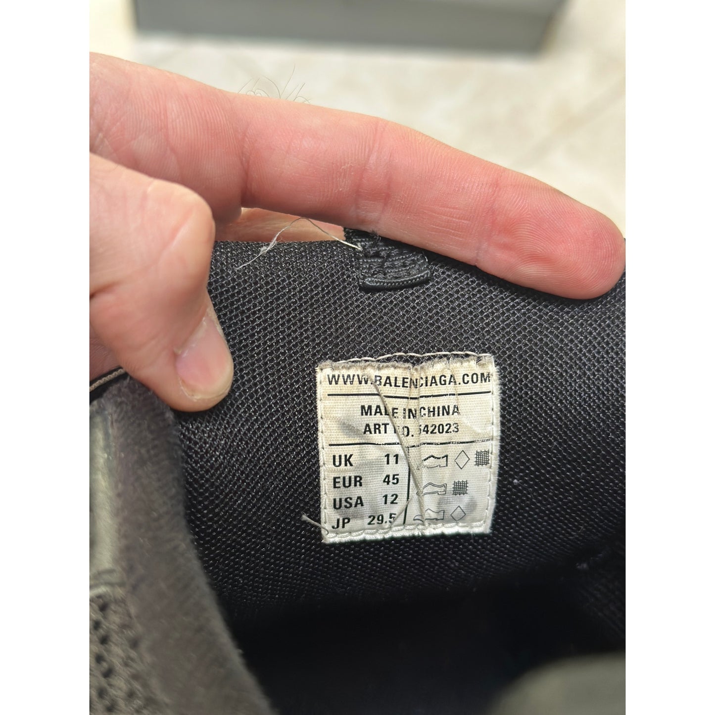 Size 12 - Balenciaga Track Sneakers in Black