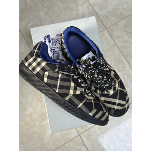 Size 12 - Burberry Check Terrace Sneakers Black