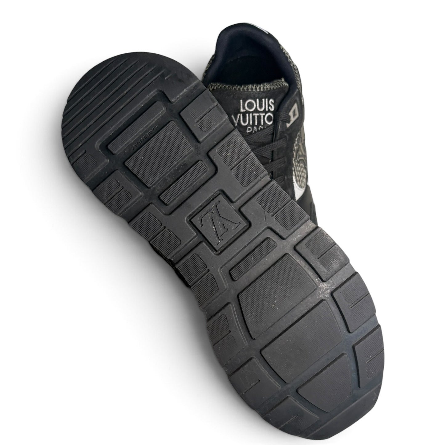 Louis Vuitton Runaway Black Suede Mesh Trainer