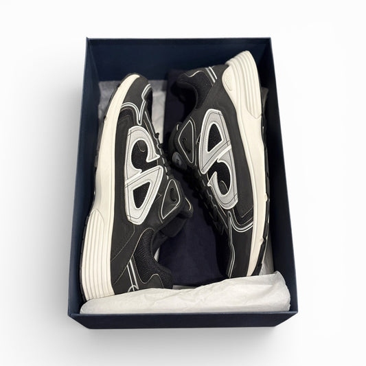 Size 13 - Dior B30 Black / White Technical Mesh Sneakers