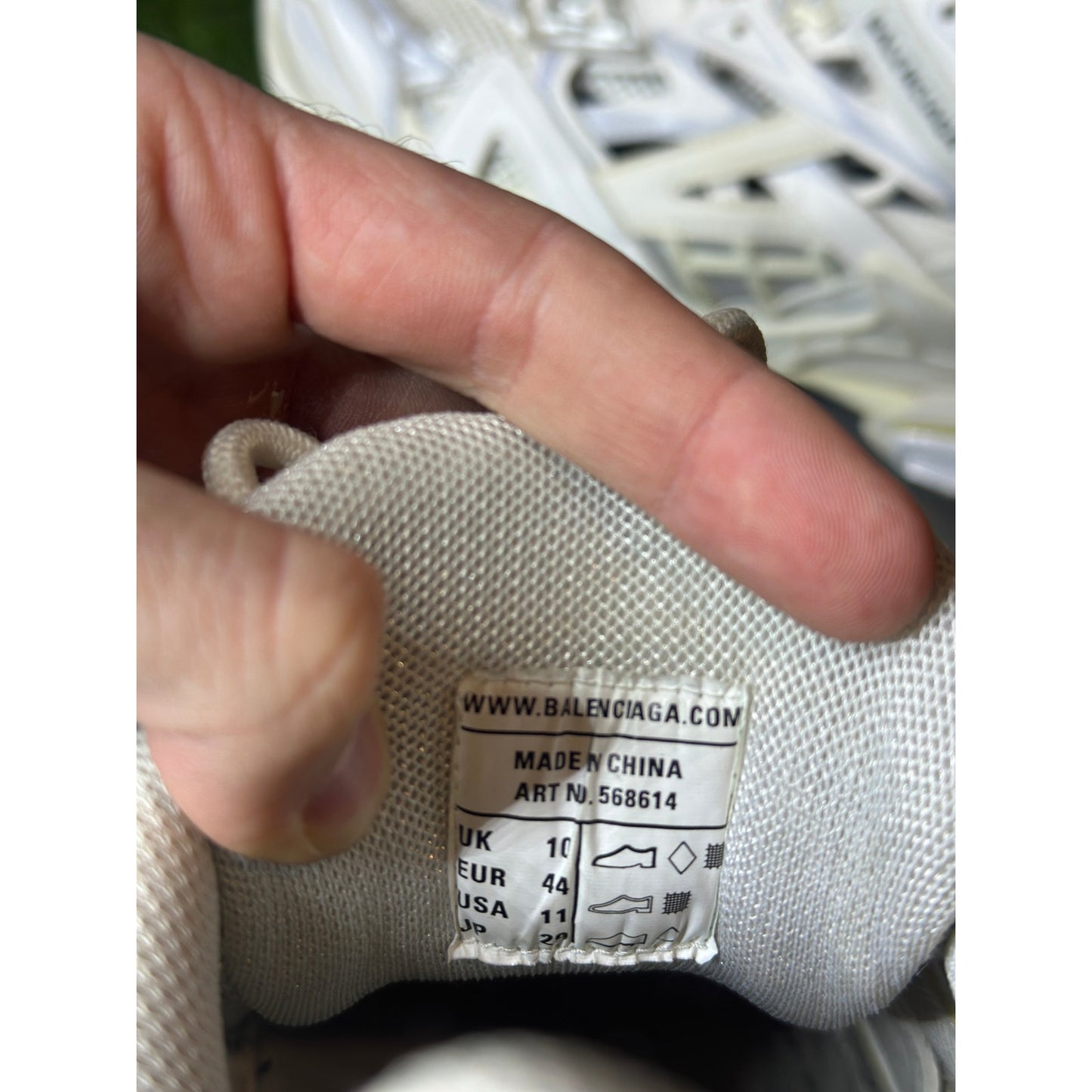 Size 11 - Balenciaga Track 2.0 White Sneakers