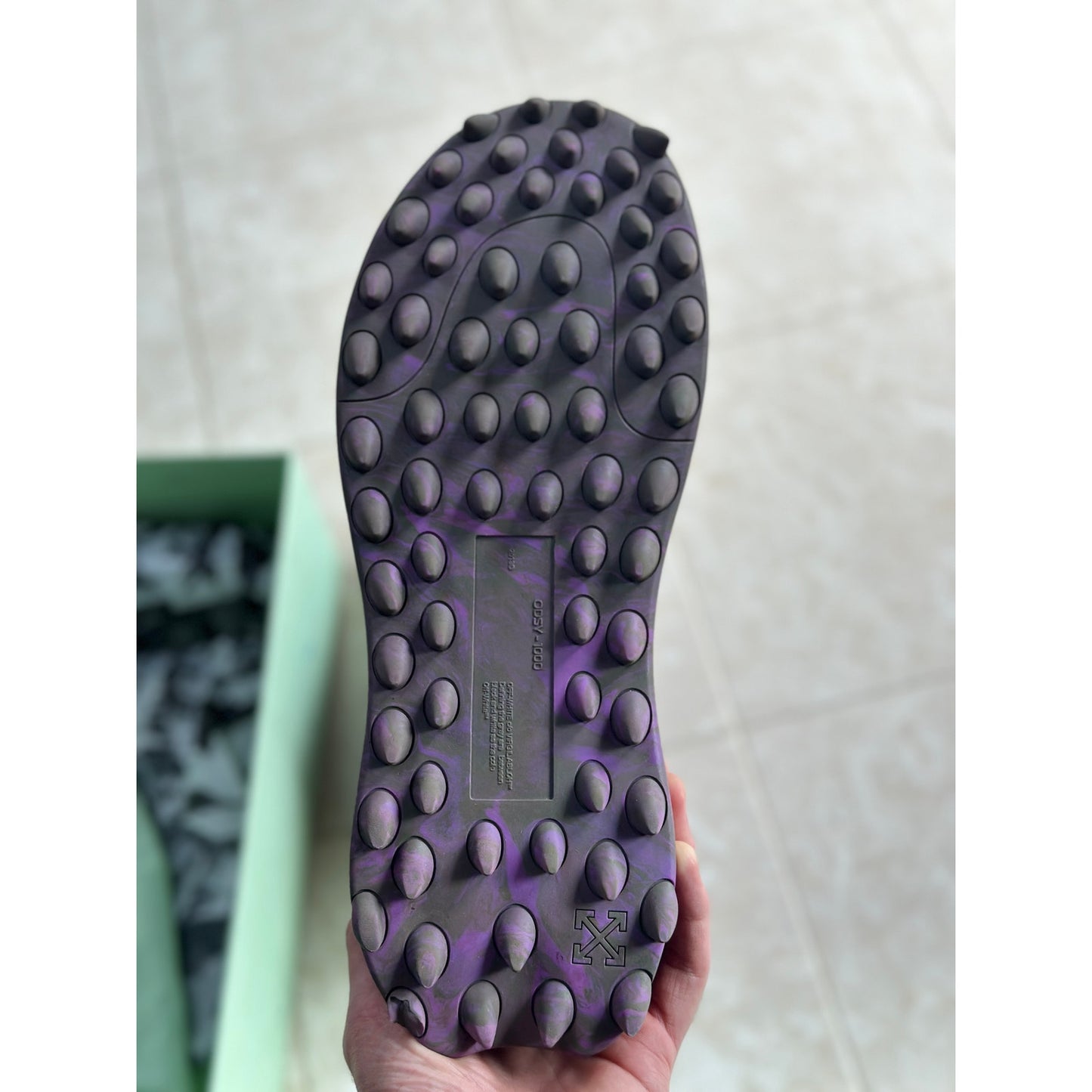 Size 11 - Off-White Odsy-1000 Purple Galaxy Men's Sneakers