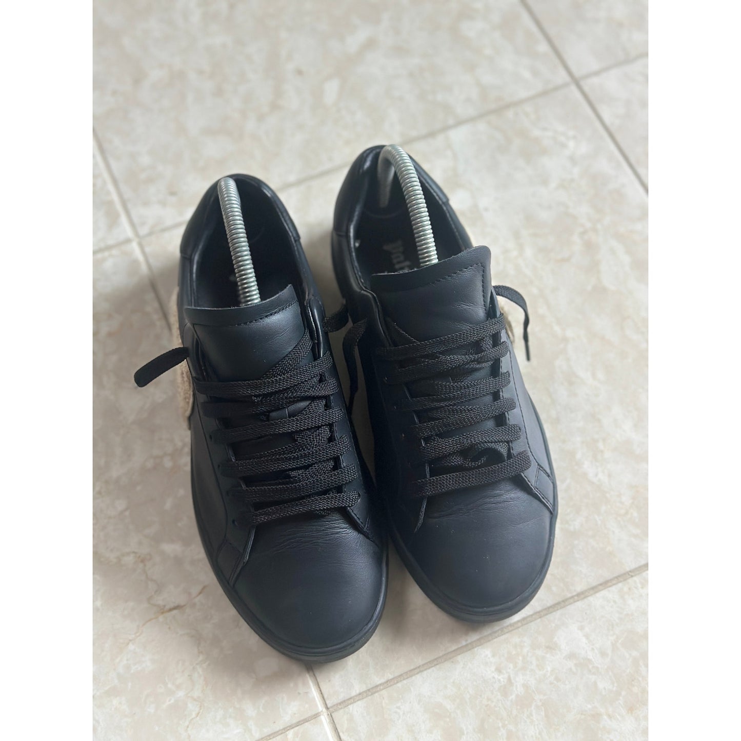 Palm Angels Teddy Bear Lace Up Tennis Sneakers