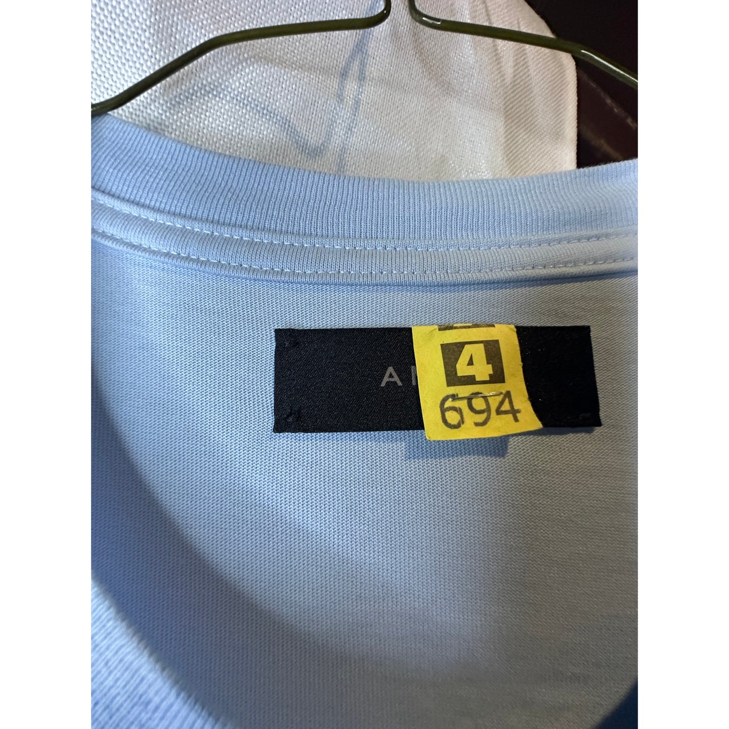 Amiri Men's Tee Shirt Blue | Size XXL