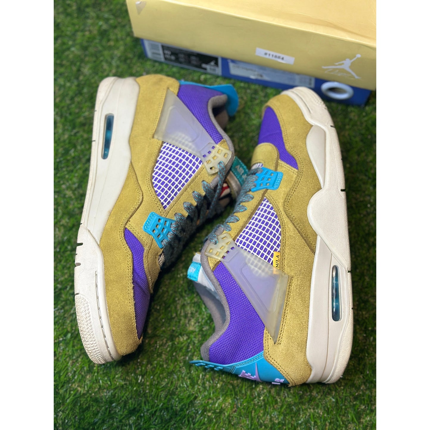 Size 10 - Jordan 4 Union Dessert Moss