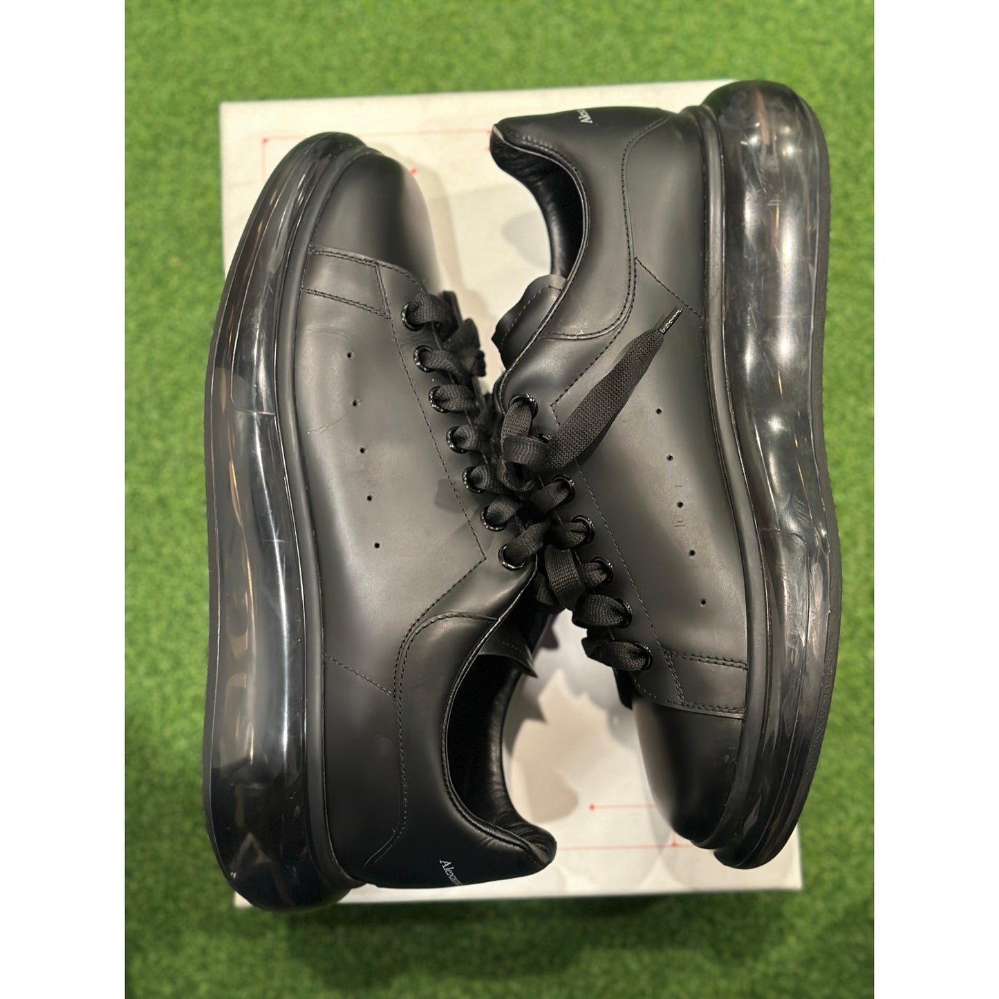 US11 - Alexander McQueen Oversized Triple Black Shiny Sole
