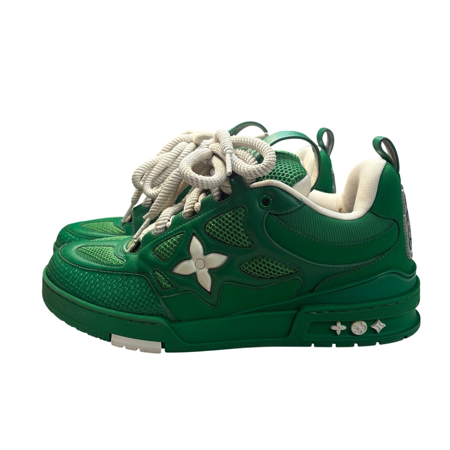 Louis Vuitton LV Skate Green White Sneakers | Size 8.5LV
