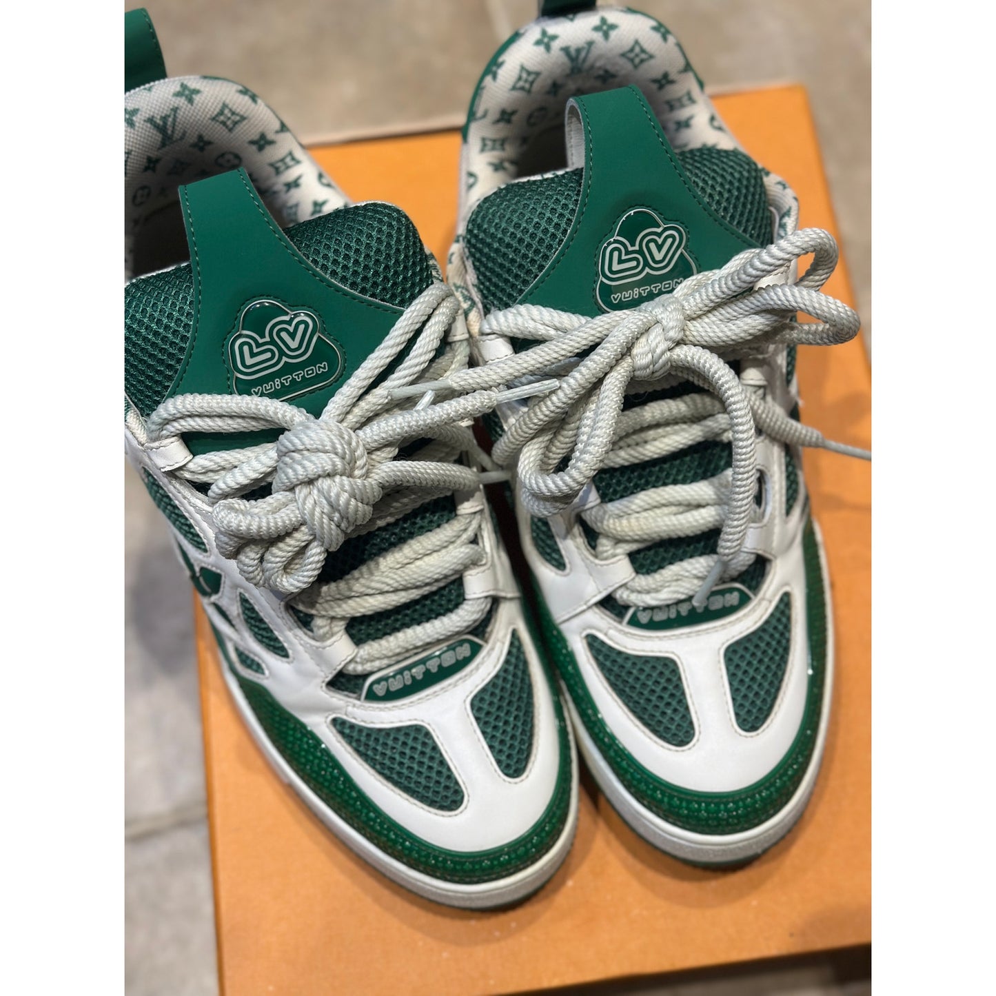 Louis Vuitton LV Skate "Green/White" Trainer | Size 9.5UK