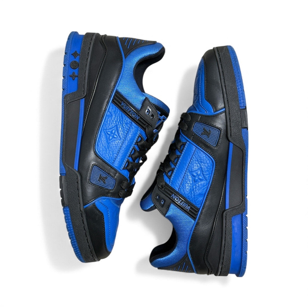 Louis Vuitton LV Trainer Black & Royal Blue Sneakers | LV8.5