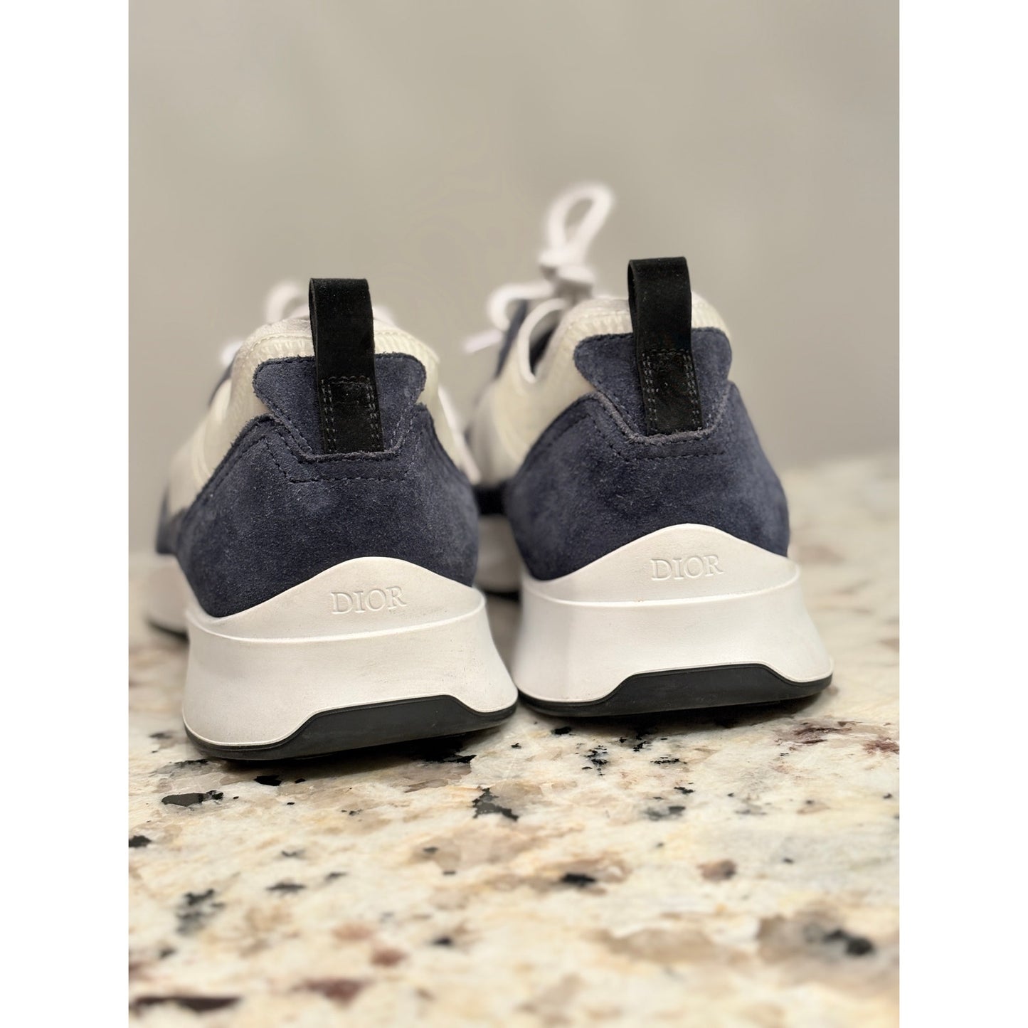 Size 9 - Dior B25 Runner Navy Blue Oblique Suede Sneakers