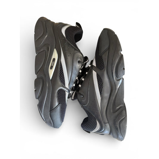 Dior B22 Reflective Low Top Black Sneakers | Size 46 (13US)
