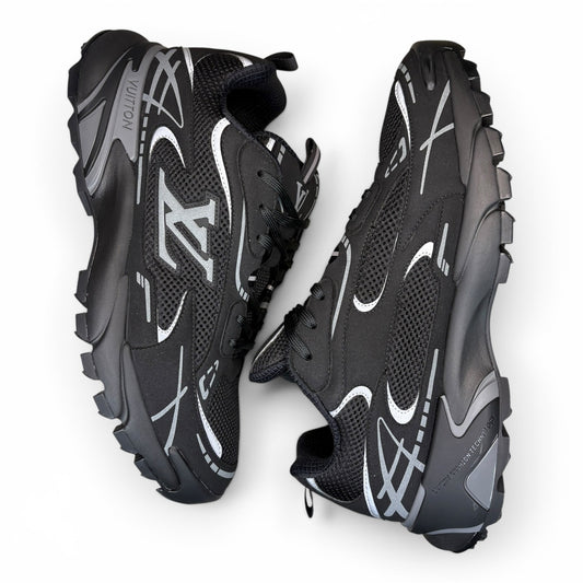 Louis Vuitton Tactic Reflective Sneakers Black New Season | 8.5LV