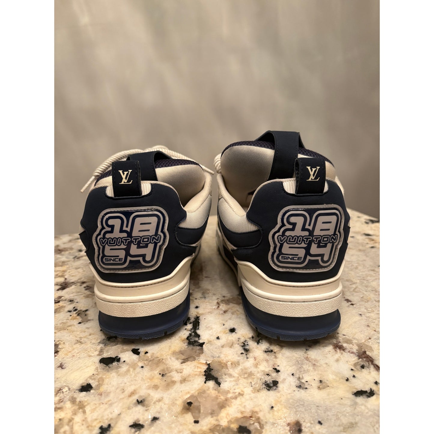 Louis Vuitton Navy Blue Skate Sneakers | Size 8LV