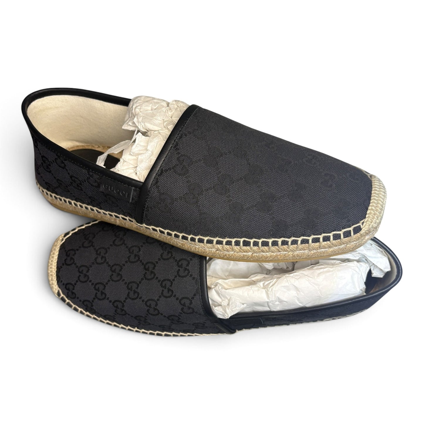 Gucci GG Logo Espadrilles Slip on Shoes | Size 10.5