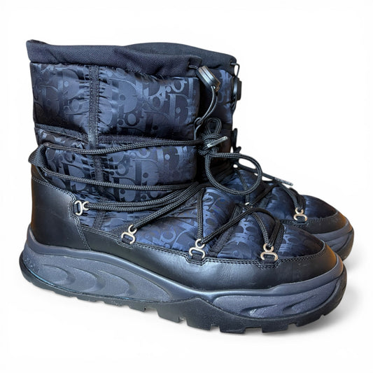 Dior Snow Ankle Boot Black Oblique Nylon | Size 42(9US)