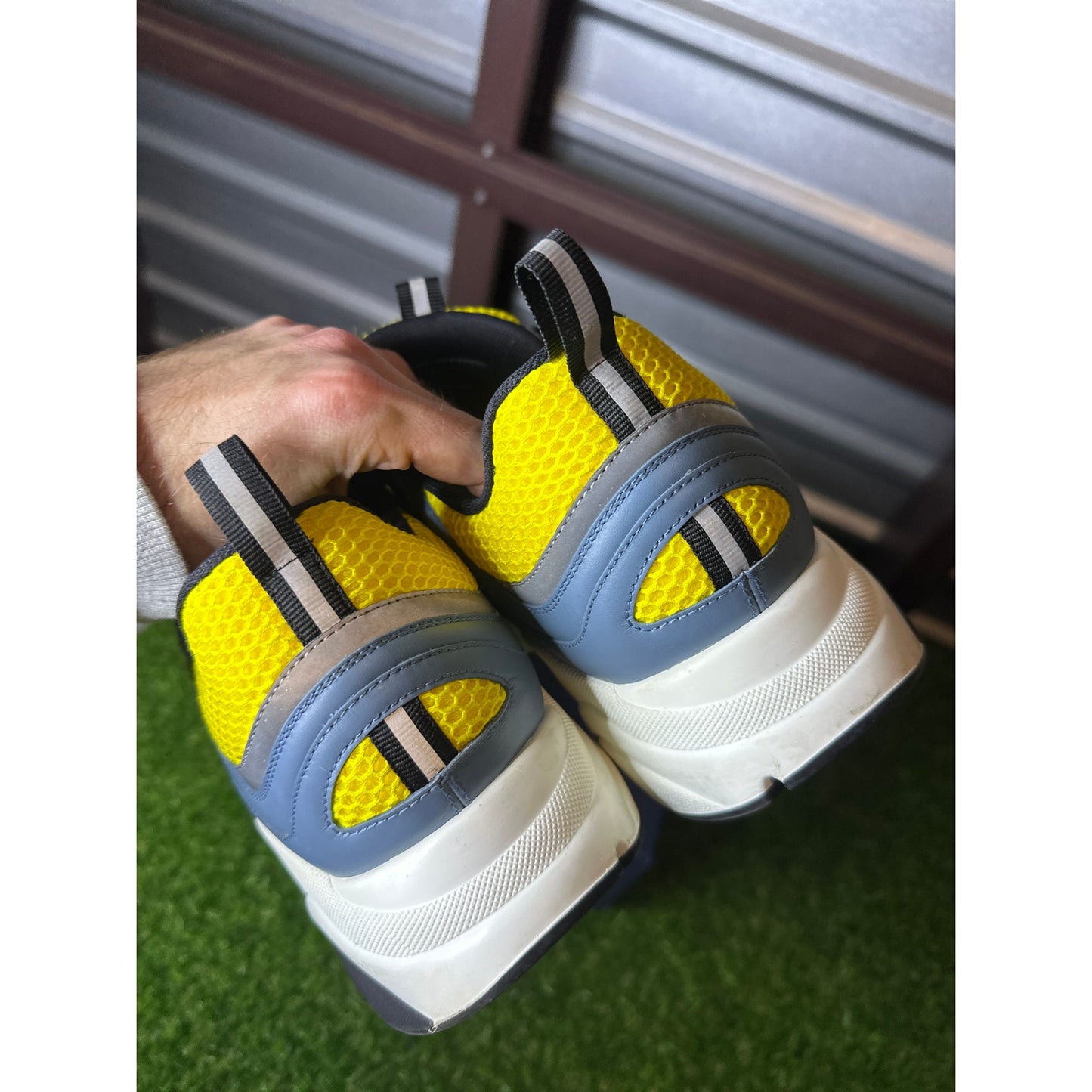 Dior B22 Reflective Low Top Sneaker ‘Blue Yellow’ | 12US