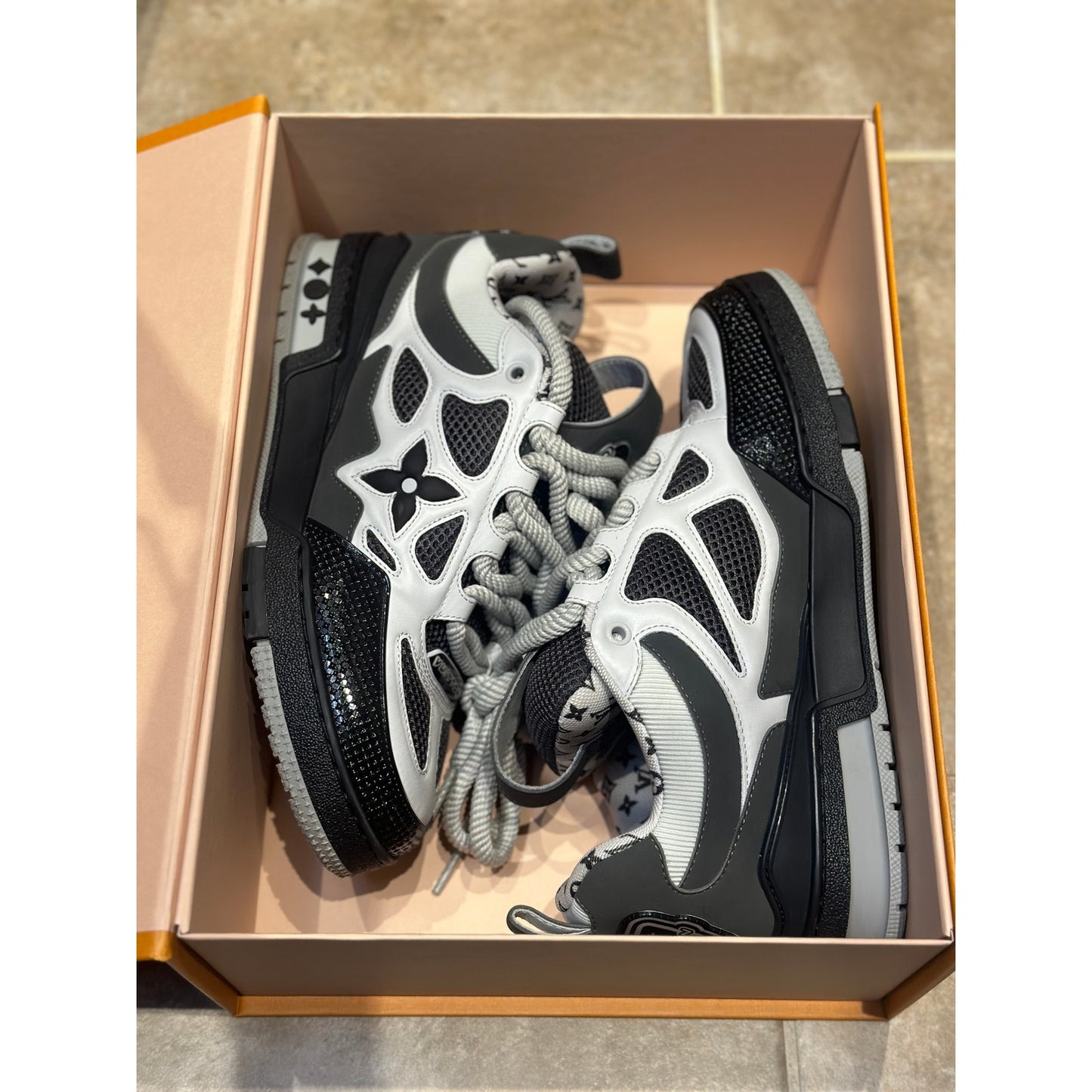 Louis Vuitton LV Skate Sneaker Grey White | Size 7.5UK