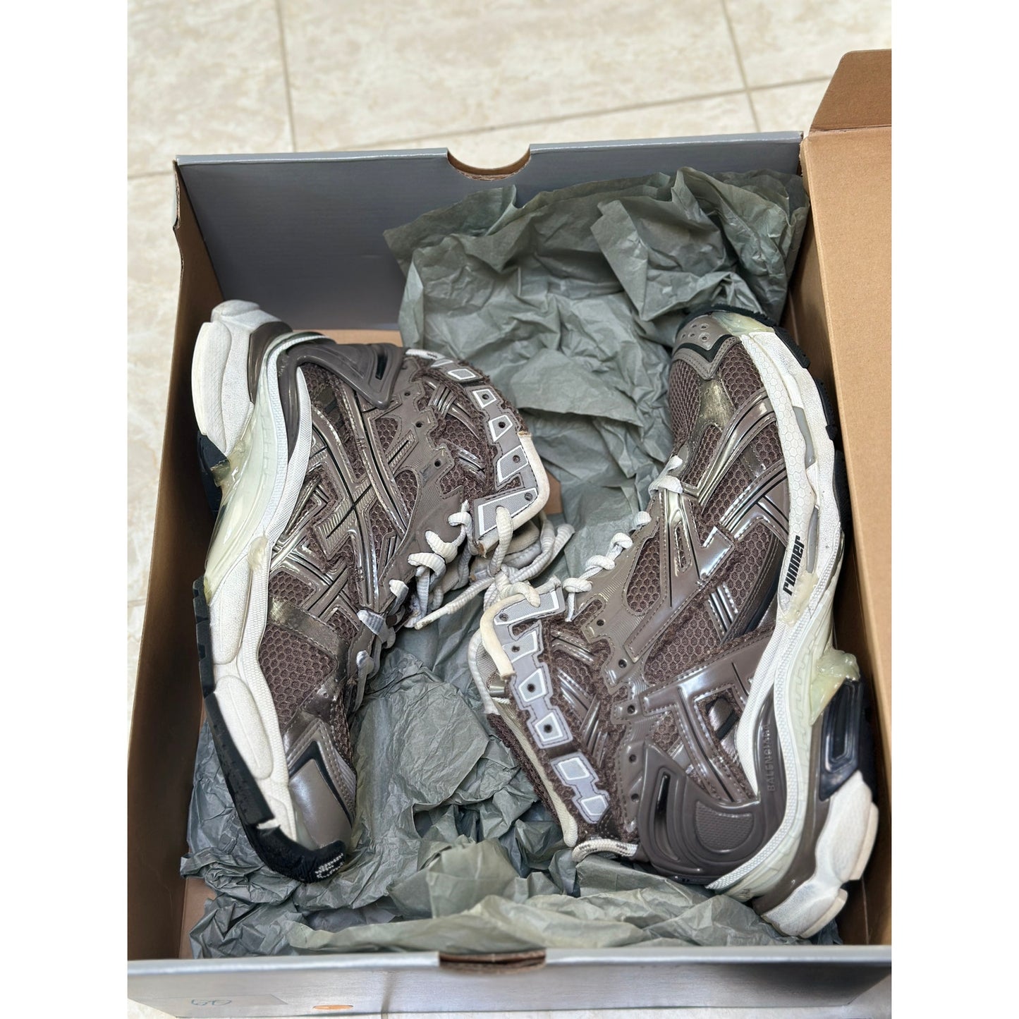 Size 10 - Balenciaga Runner High 'Black Medium Grey'