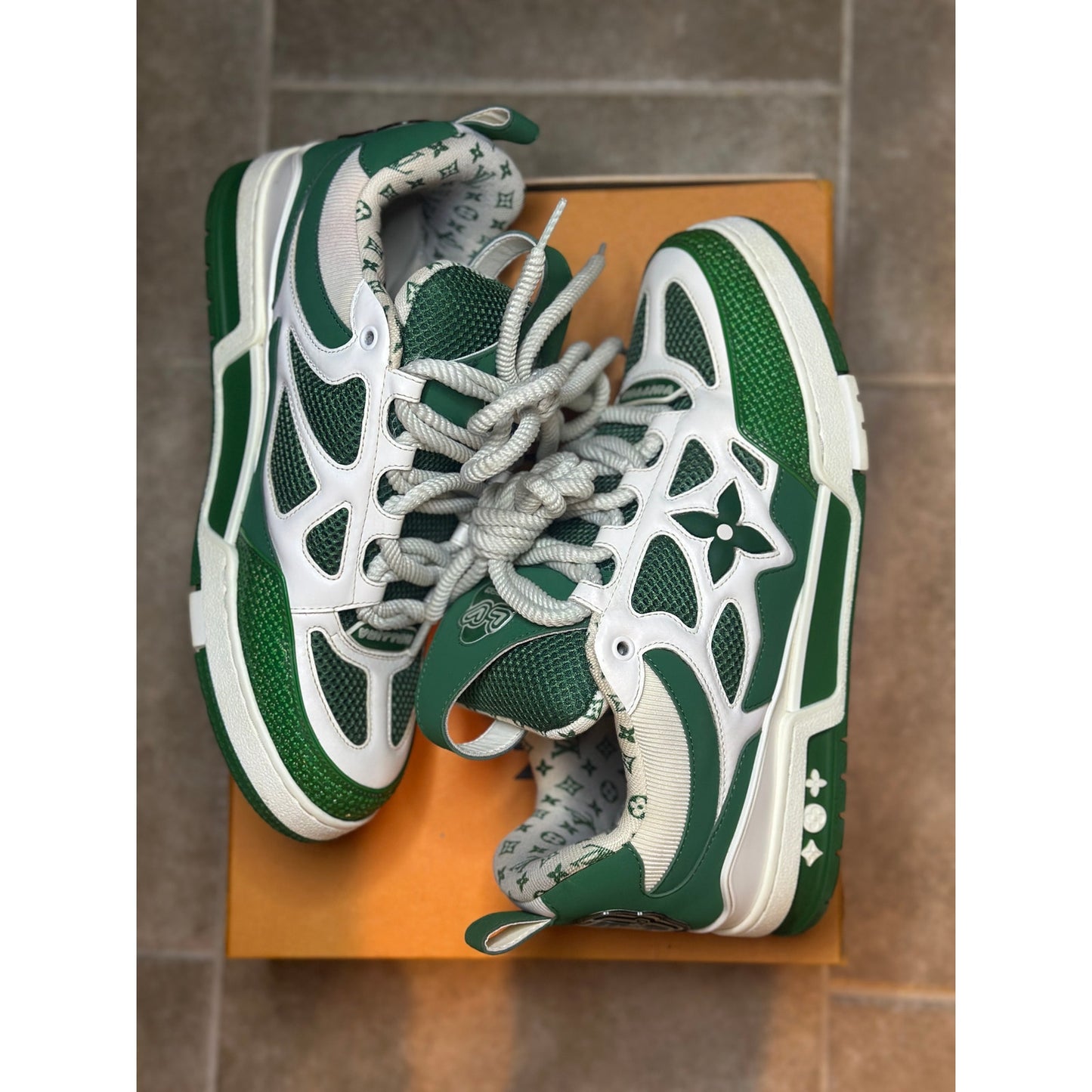 Louis Vuitton LV Skate "Green/White" Trainer | Size 9.5UK